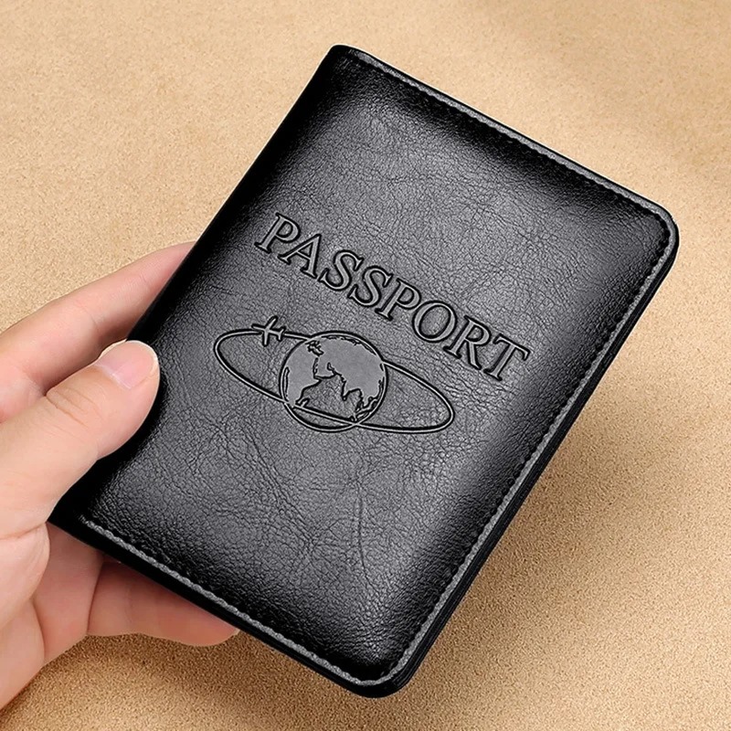 Men'S Accessories Case - ユニセックス本革パスポートカバー RFID ブロッキング男性パスポートホルダー ID カードケース旅行財布 Wowen