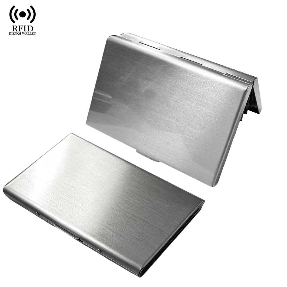 Card Case Minimalist - RFID ビジネスカードホルダー カードウォレット アルミニウムメタル クレジットカードホルダーケース 大容量
