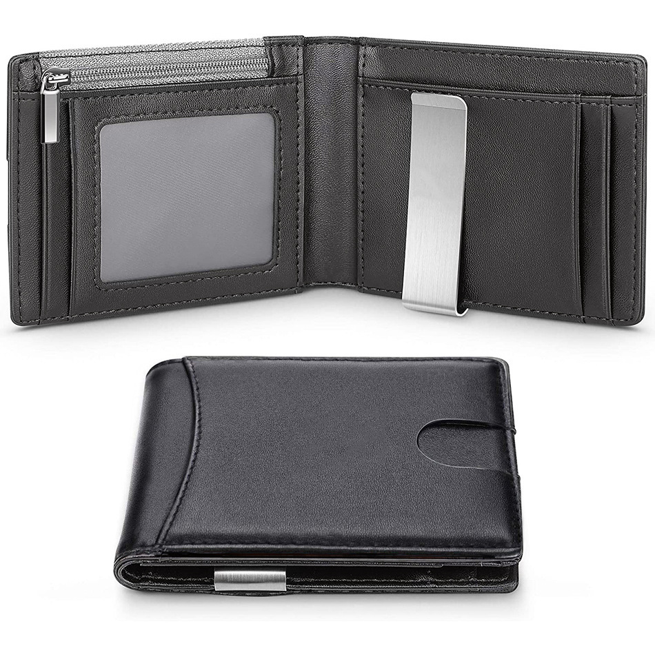 Card Case Minimalist - 名刺ホルダー スマートウォレット RFID スリム マネークリップ 銀行取引