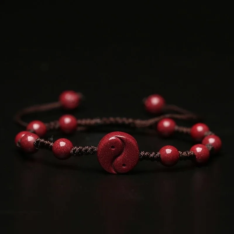 Bracelet Beaded Men - 男性と女性のためのカスタマイズされた自然な赤いクリスタルブレスレット,1セットあたり8個のリング,ジュエリー,ファッション,運のための,新しいコレクション