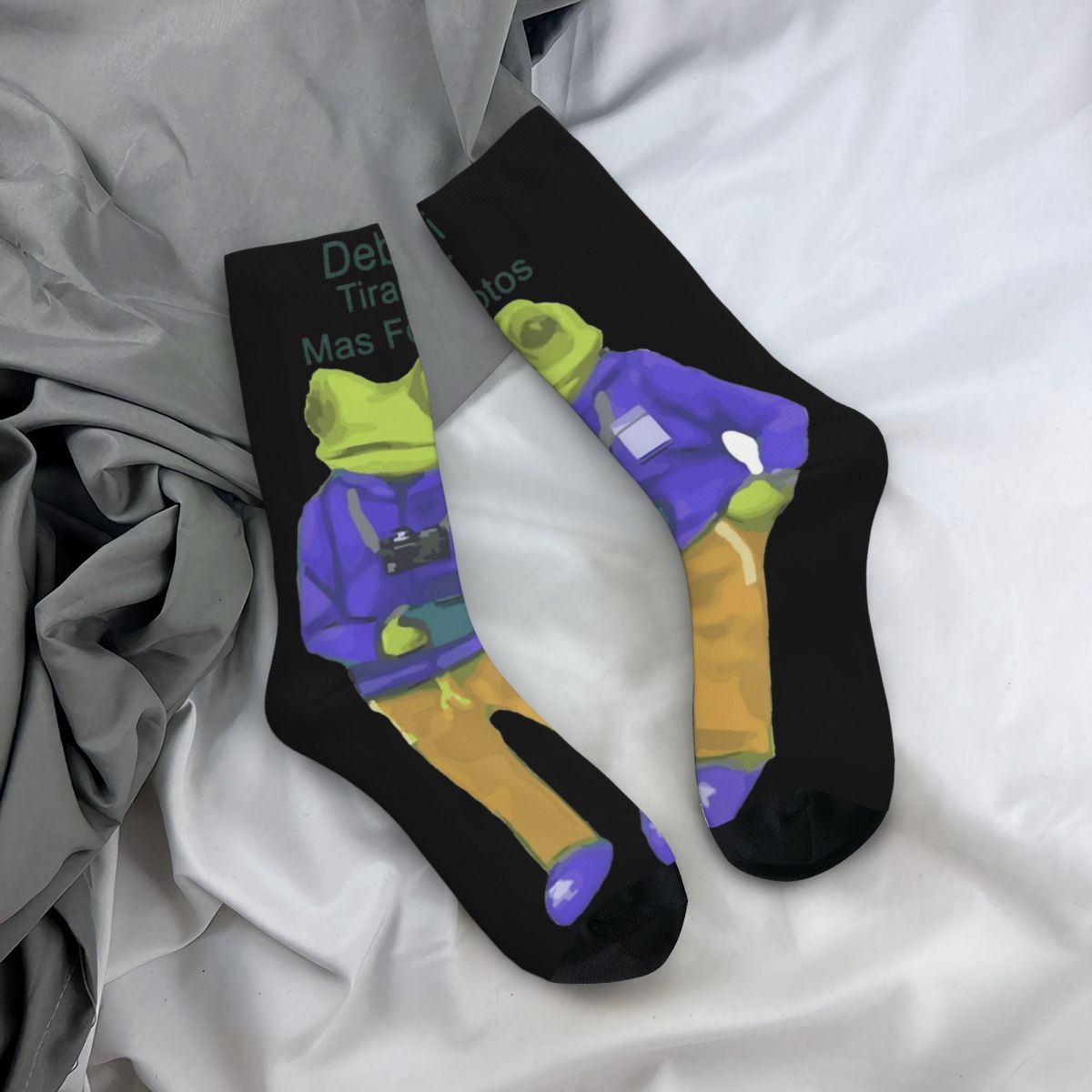 Men'S Accessories Gift Ideas - Bad Bunny-快適なアルバムdtmf,カジュアルソックス,原宿アクセサリー,ミドル丈チューブソックス,ギフトアイデア,debi tirar,mas fotos,2025