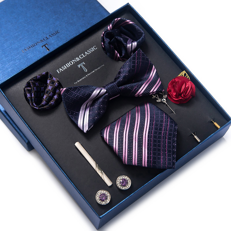 Cufflink Box Set - ホリデー プレゼント ネクタイ ハンカチ ポケット スクエア