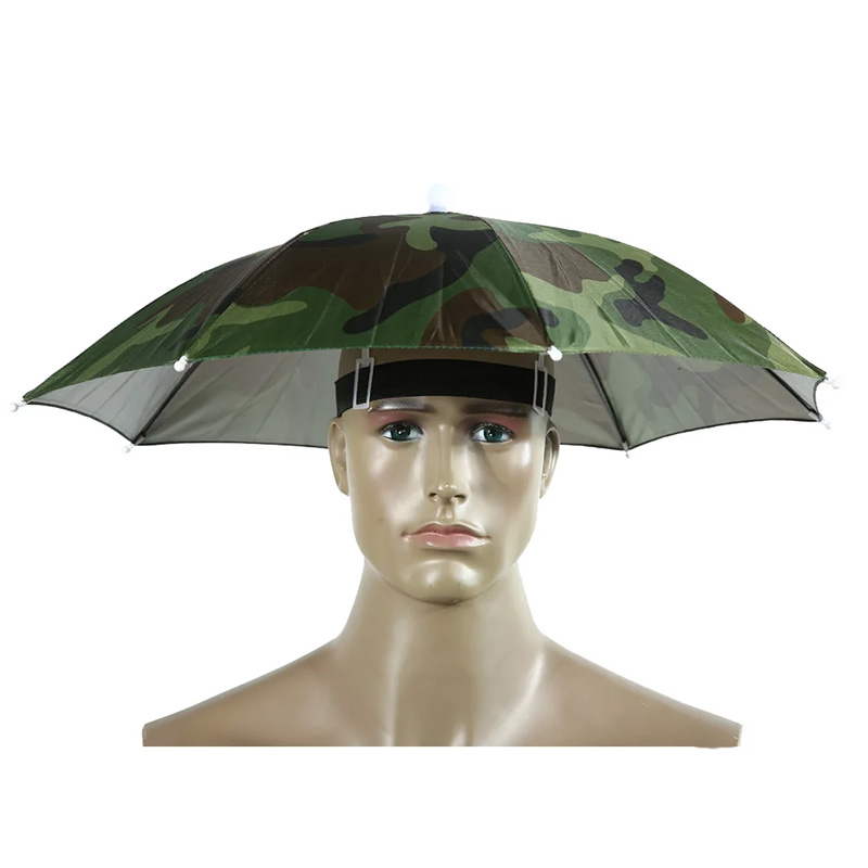 Men Accessories For Beach - 1pc 迷彩ポータブル傘帽子折りたたみ式屋外サンシェード防水キャンプ釣り帽子帽子ビーチ帽子アクセサリー