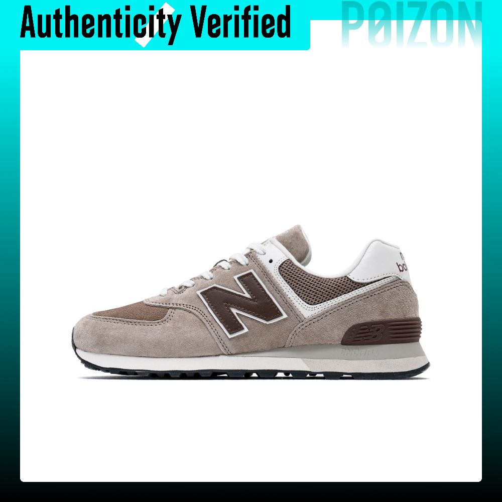 New Balance Shoes 574 - ニューバランス NB 574 カップル用レザーロートップランニングシューズ ユニセックス メイラードスタイル、ブラウン