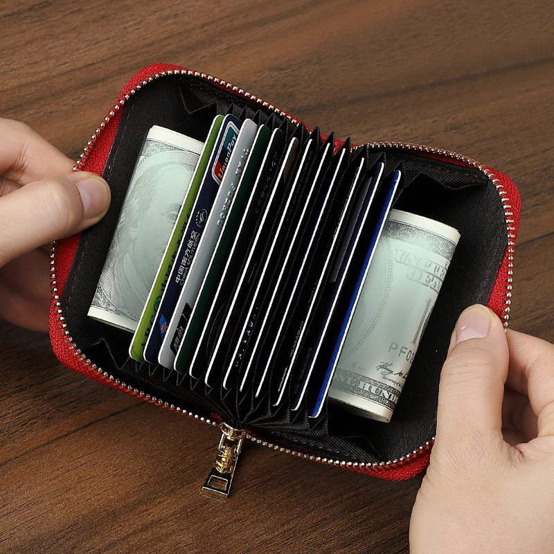 女性のための本革のカードホルダー,名刺ホルダー,ミニマリスト - Card Case Minimalist のレビューと価格