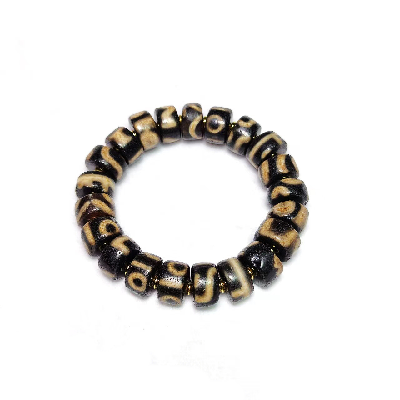 男性と女性のためのタイベットマルチトーテム,ブラックホワイト - Bracelet Beaded Men のレビューと価格