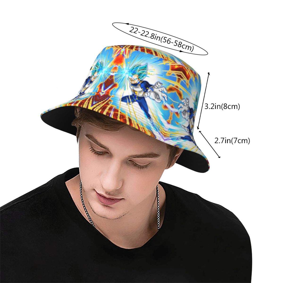 カスタムファッションDBZベジータ漫画日本バケットハット メ - Men Accessories For Beach のレビューと価格