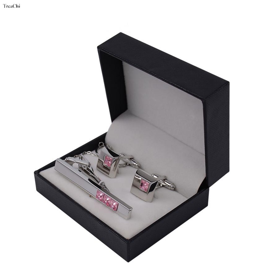 豪華なクリップカフリンクス,収納ボックス,男性用,結婚式用, - Cufflink Box Set のレビューと価格