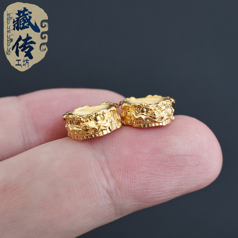 チベット風ガルーダリングスペーサービーズ、DIYブレスレット - Bracelet Beaded Men のレビューと価格
