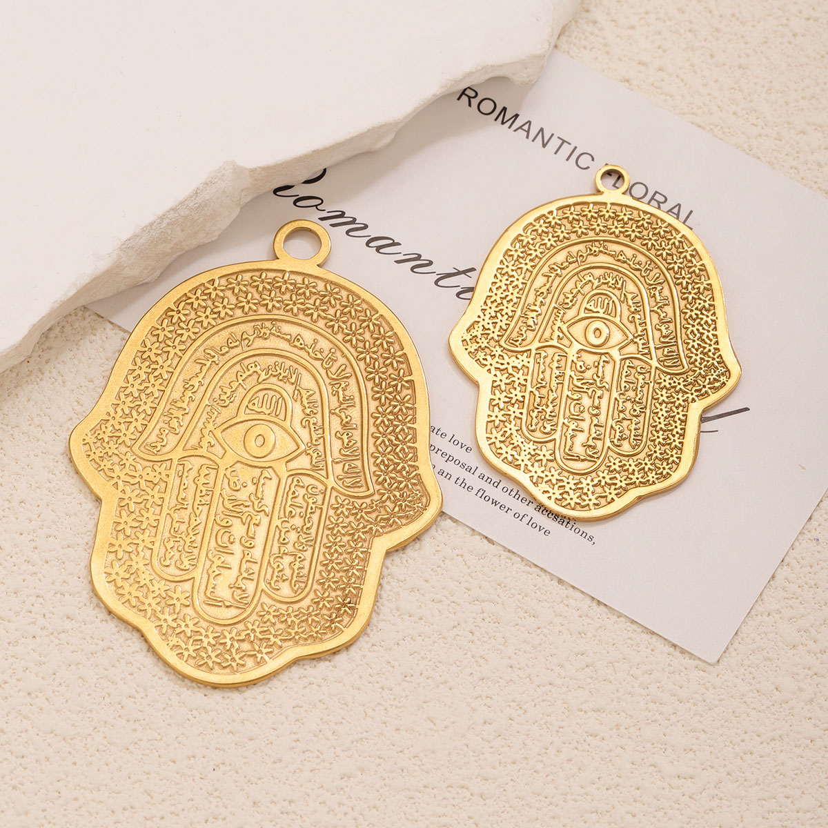 5個入り 18K PVDステンレス鋼 ハムサハンド 邪視除け - Men Accessories For Hand のレビューと価格