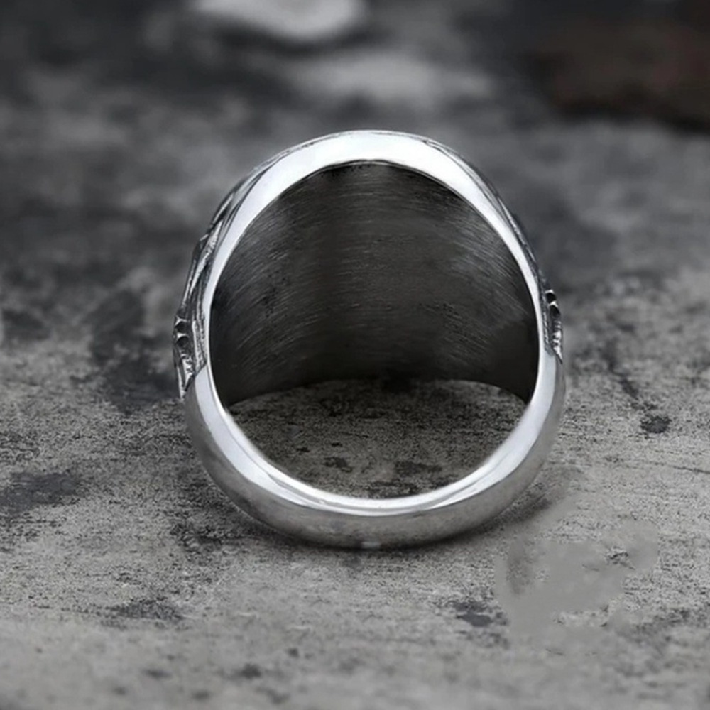 ヴィンテージバイキングメンズリングステンレス鋼民族信仰北欧オ - Men Accessories Wedding のレビューと価格