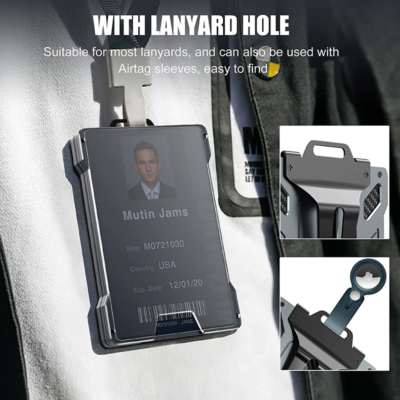 RFIDファッションカードウォレット クレジットカードホルダ - Card Case Minimalist のレビューと価格