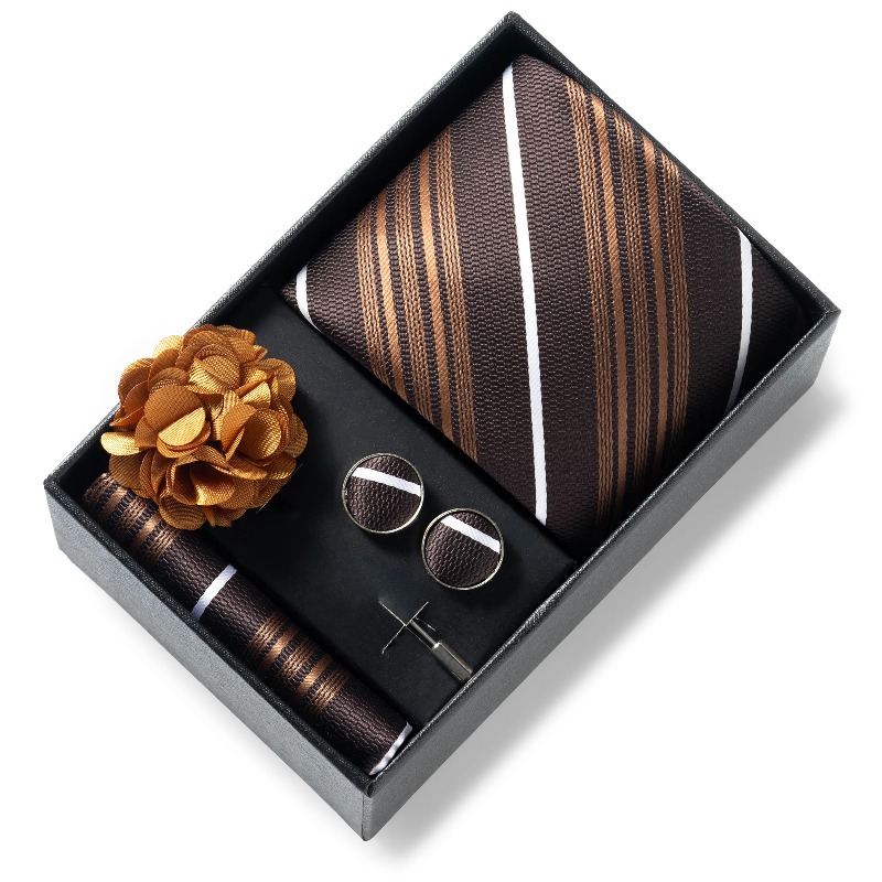 高級でおしゃれなメンズネクタイギフトボックスには、ネクタイ、 - Cufflink Box Set のレビューと価格