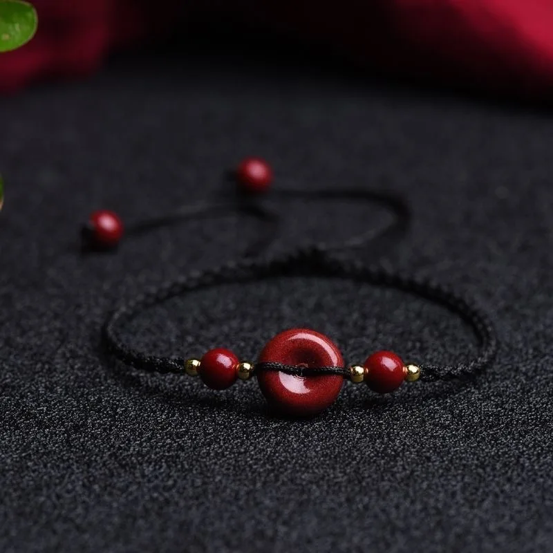 男性と女性のためのカスタマイズされた自然な赤いクリスタルブレ - Bracelet Beaded Men のレビューと価格