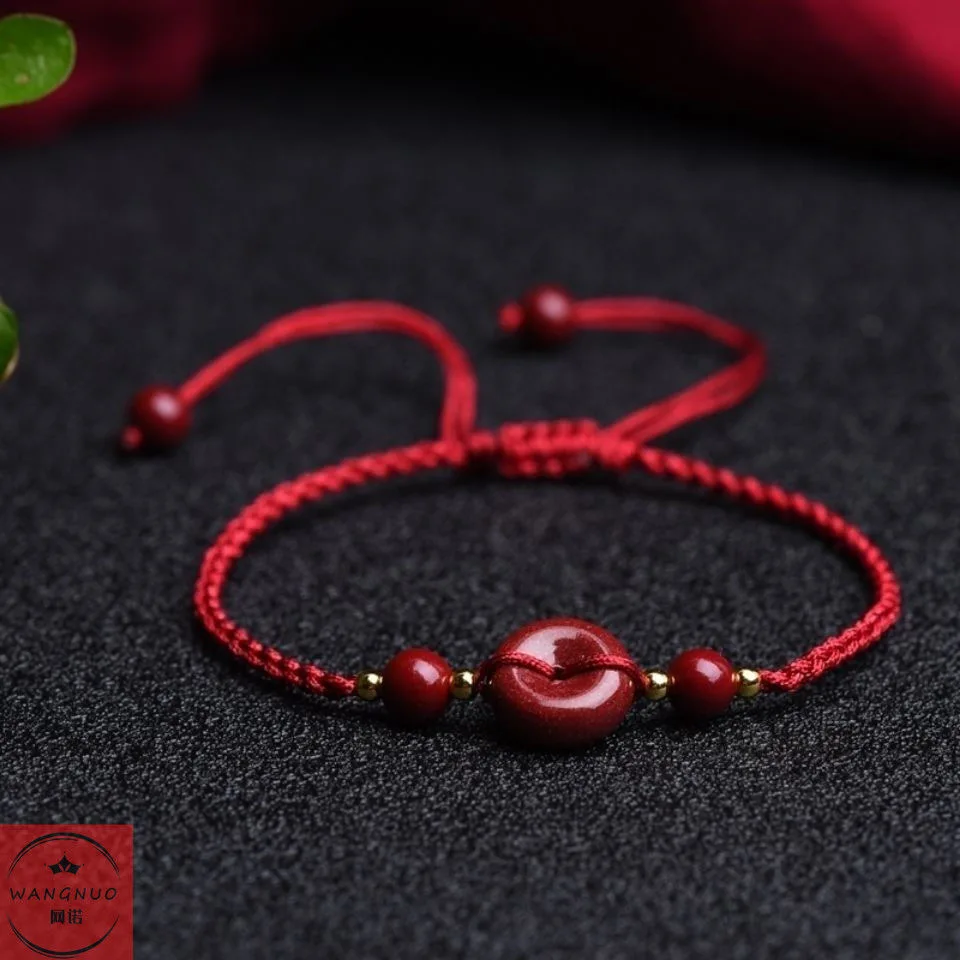 男性と女性のためのカスタマイズされた自然な赤いクリスタルブレ - Bracelet Beaded Men のレビューと価格