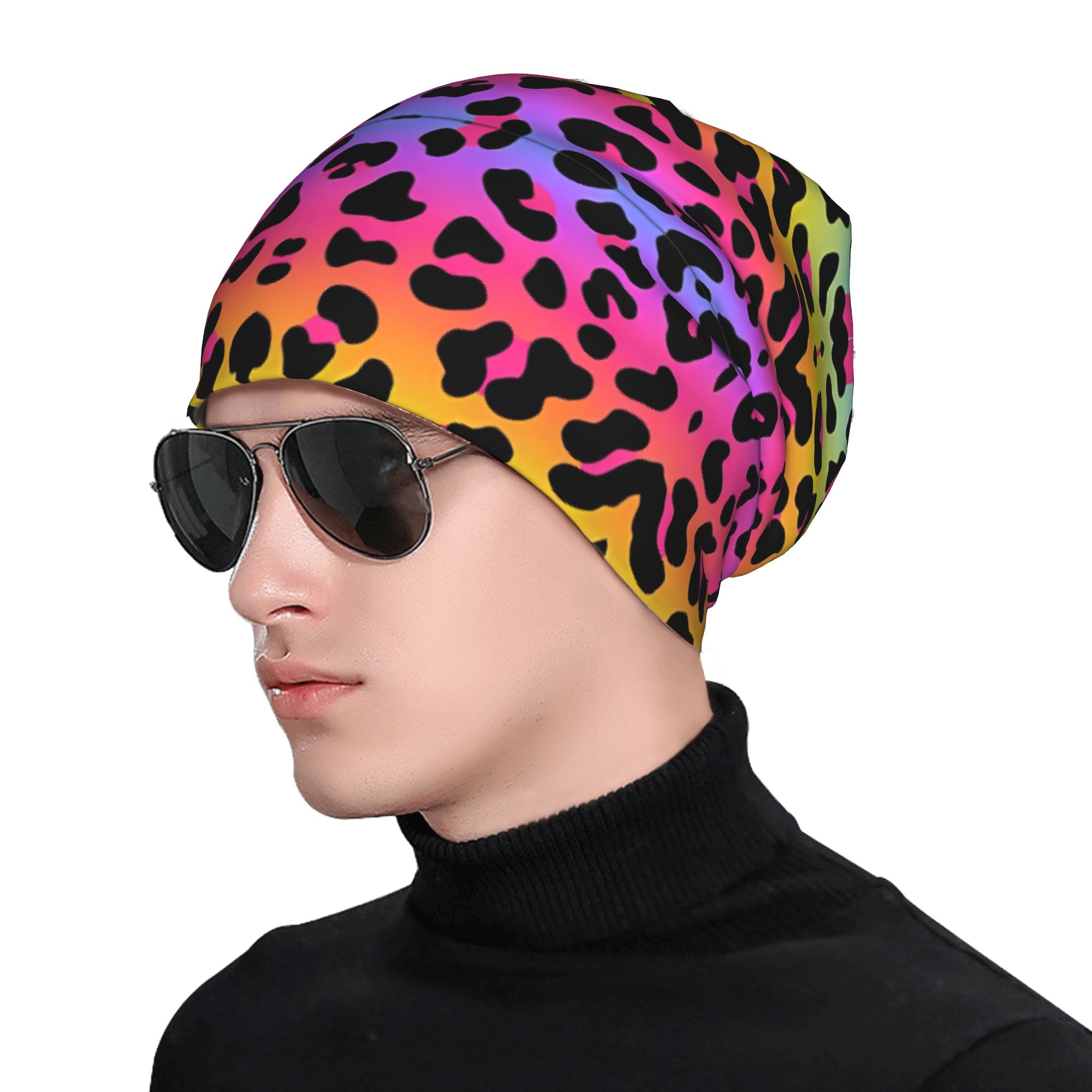虹色のヒョウ柄がプリントされた、面白くて楽しいギフトに最適な - Men'S Accessories Gift Ideas のレビューと価格
