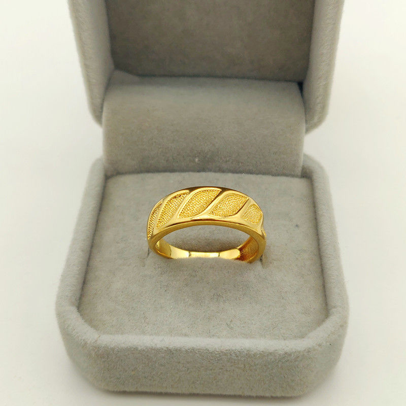 男性と女性のためのリングのペア,本物の18k,黄色,ゴールド - Men Accessories For Wedding のレビューと価格