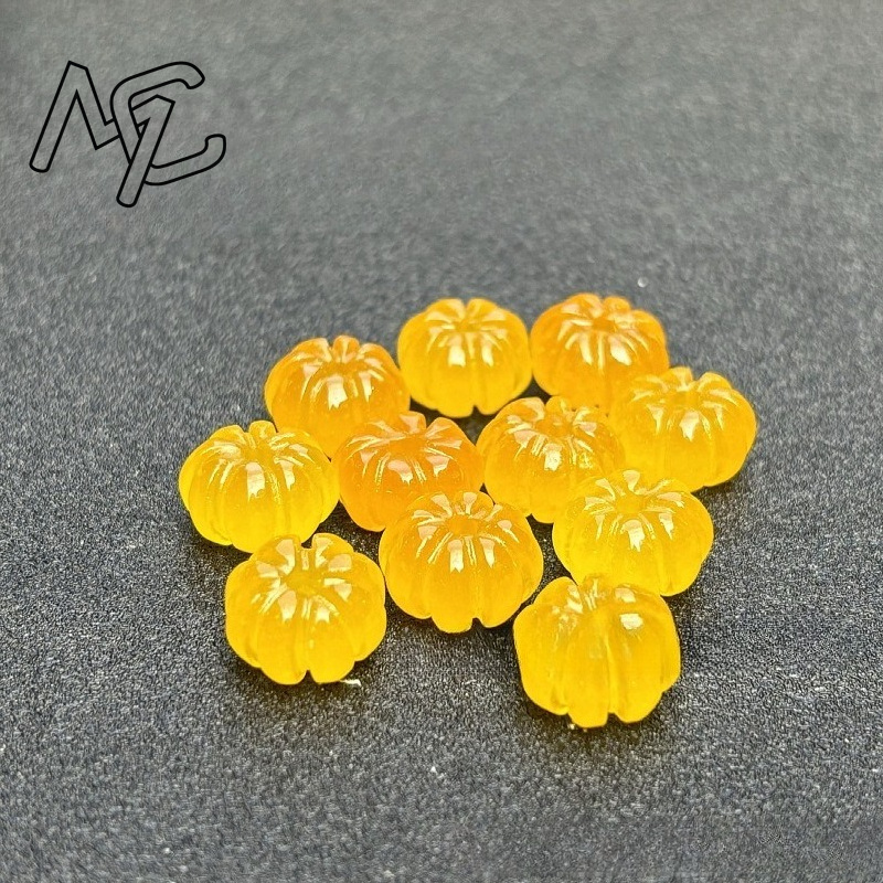 10 個グリーンヒスイカボチャビーズ DIY イヤリングブレ - Men Accessories For Gift のレビューと価格