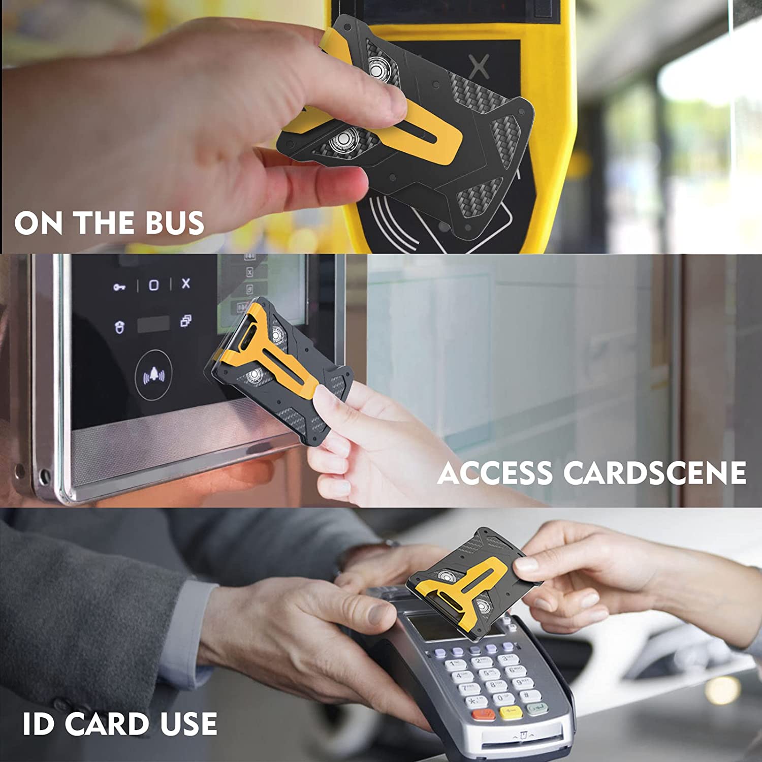 メンズスリムミニマリスト財布 メタルマネークリップ RFID - Card Case Minimalist のレビューと価格