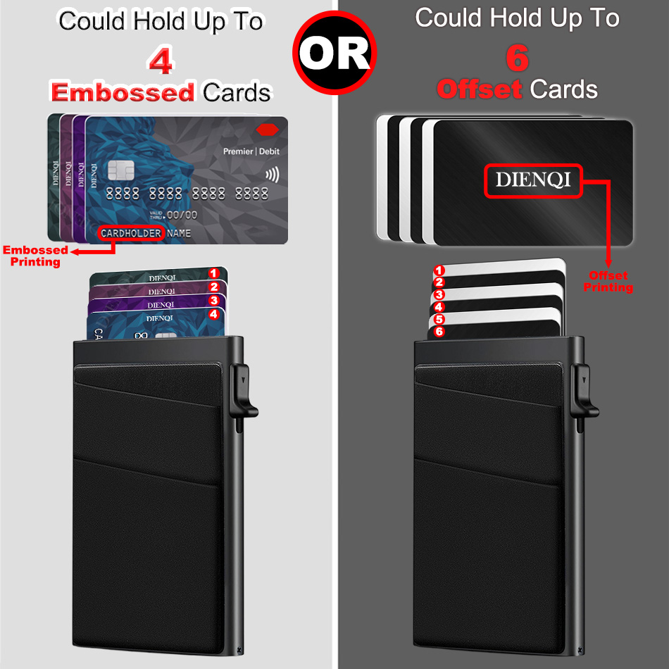 RFID ブロッキングクレジットカードホルダー財布男性スリム - Card Case Minimalist のレビューと価格
