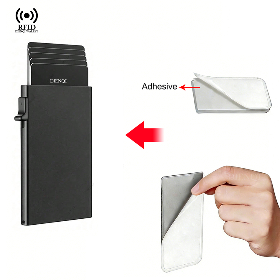 ポップアップRFIDカードホルダー,薄いミニマリストウォレッ - Card Case Minimalist のレビューと価格