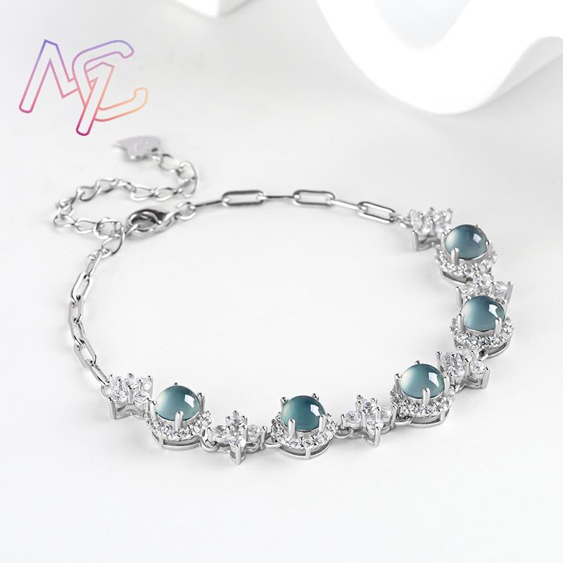 ブルーミャンマー翡翠ブレスレット天然ビルマ翡翠宝石バングル幸 - Men Accessories For Gift のレビューと価格
