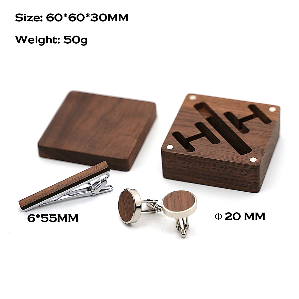 カスタム彫刻木製新郎アクセサリーセットパーソナライズされたウ - Cufflink Box Set のレビューと価格