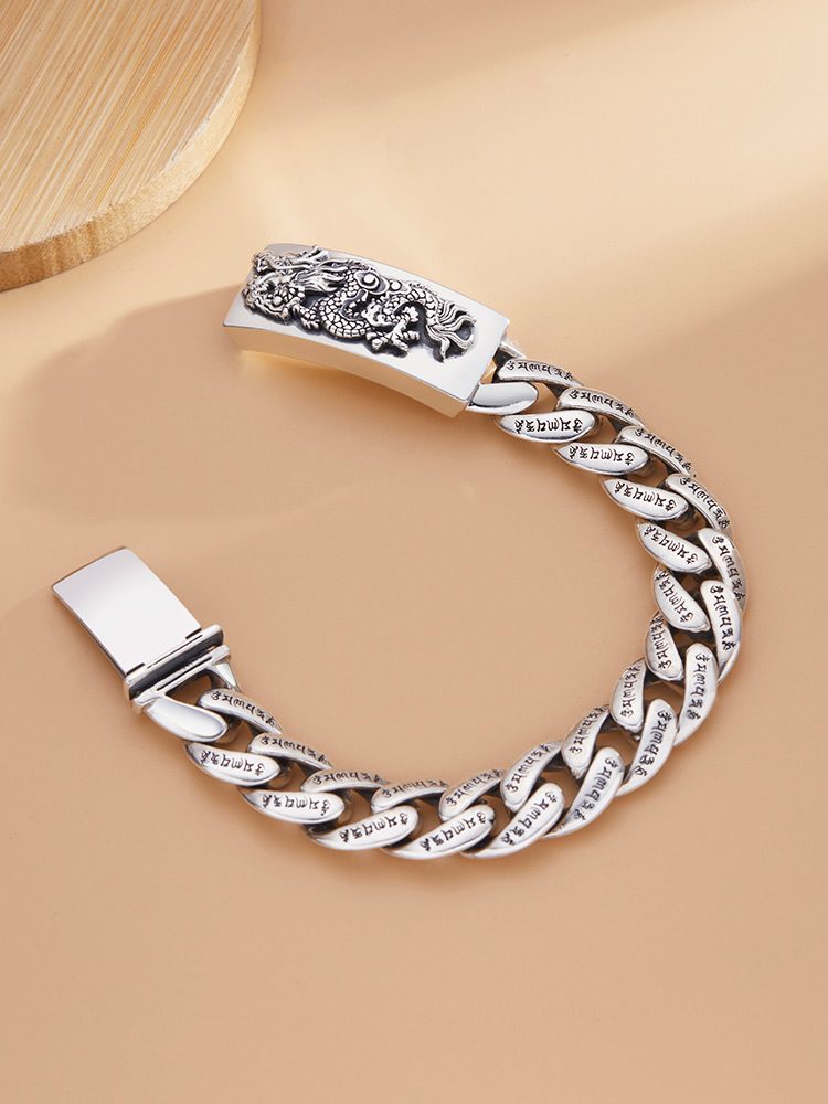 新しい横暴なメンズドラゴンブランドブレスレット手作りパーソナ - Men'S Accessories Jewelry Brands のレビューと価格