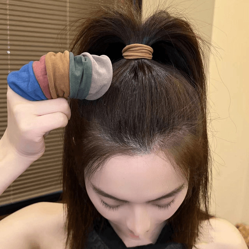 4 セット固体広げる厚みのヘアバンドロープ女性ポニーテールホ - Men Accessories For Beach のレビューと価格