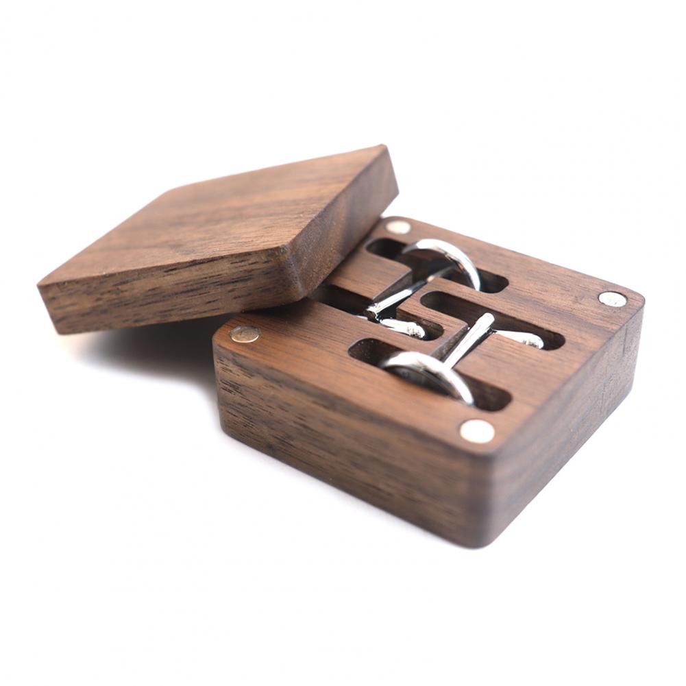 ウォルナット製カフスボタンボックス、無垢材マグネット開閉式収 - Cufflink Box Set のレビューと価格