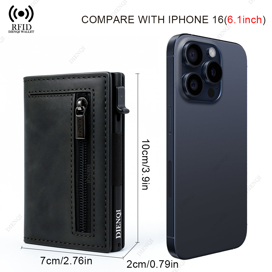 高級ブランド RFID クレジットカードホルダー財布男性名刺 - Card Case Minimalist のレビューと価格