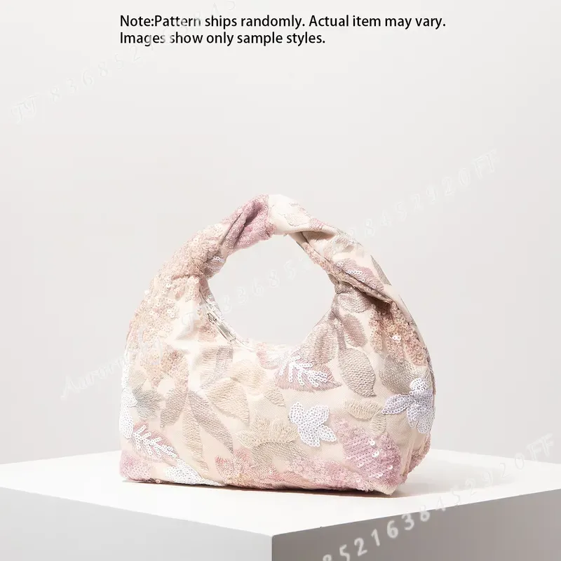 女性用ラグジュアリーシークインハンドバッグ エレガントな花柄 - Men Accessories For Wedding のレビューと価格