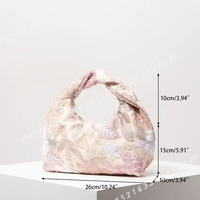 女性用ラグジュアリーシークインハンドバッグ エレガントな花柄 - Men Accessories For Wedding のレビューと価格