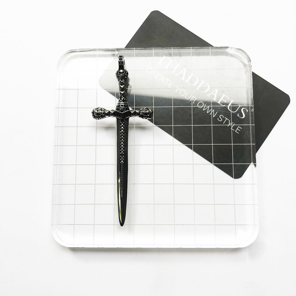 ペンダントスカルソード、真新しいジュエリーヨーロッパスタイル - Men'S Accessories Jewelry Brands のレビューと価格