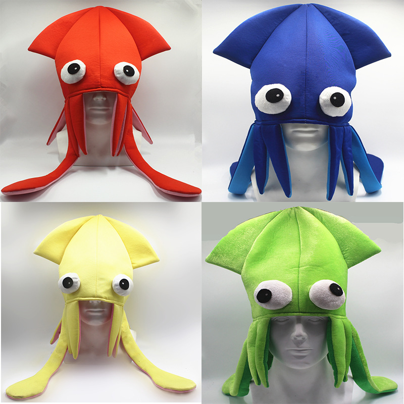 男性女性ファッション楽しいイカコスチュームアクセサリー柔らか - Men Accessories For Beach のレビューと価格