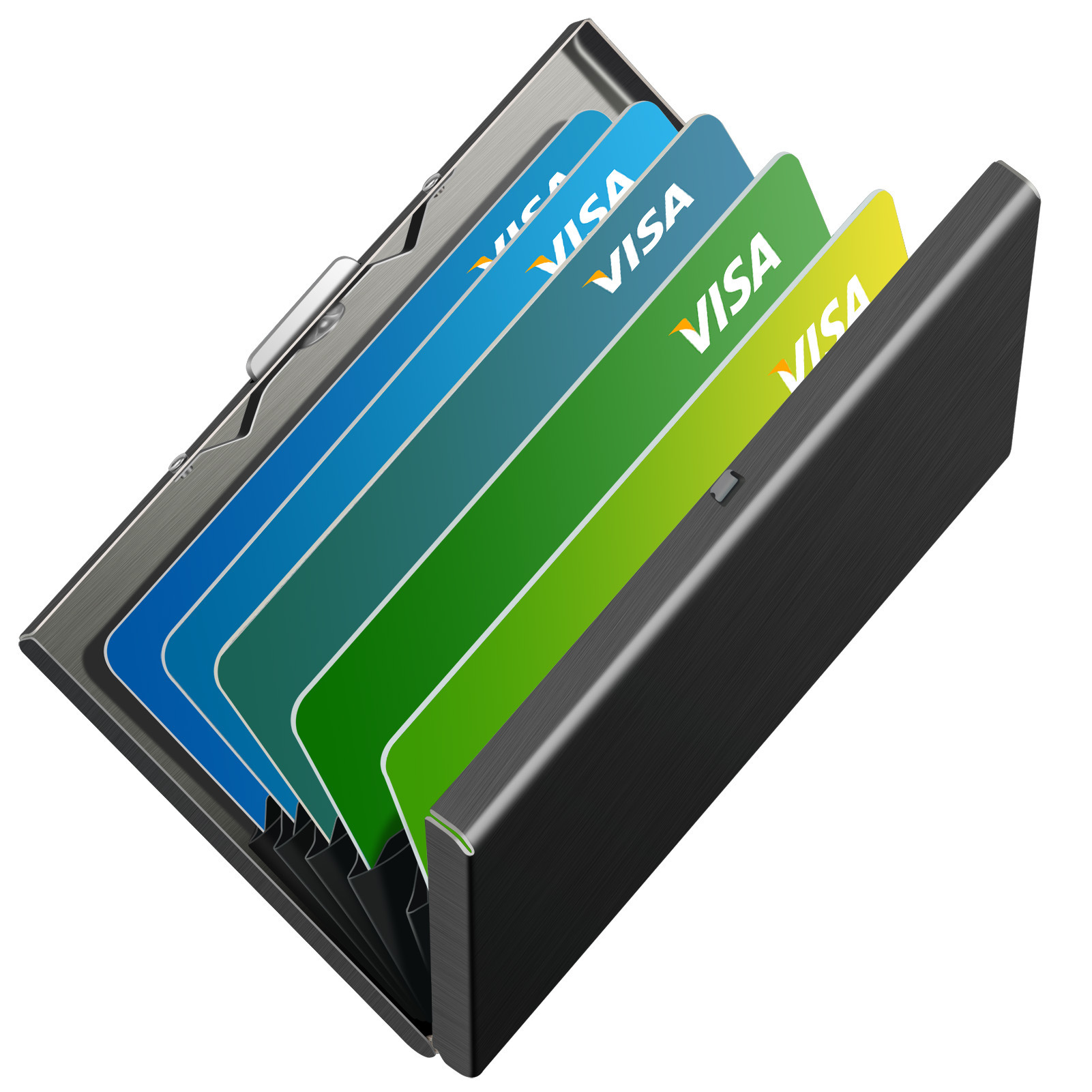 カードホルダー財布ミニマリストスリムメタルRFIDブロッキン - Card Case Minimalist のレビューと価格