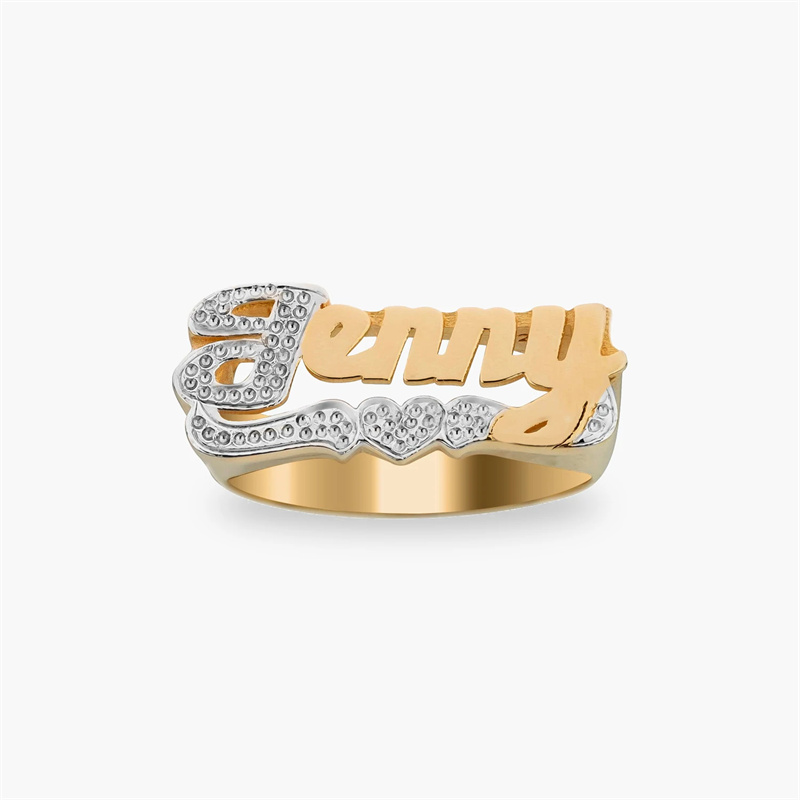 女性と男性のための18カラットの金メッキのリング,カスタマイ - Men Accessories Wedding のレビューと価格