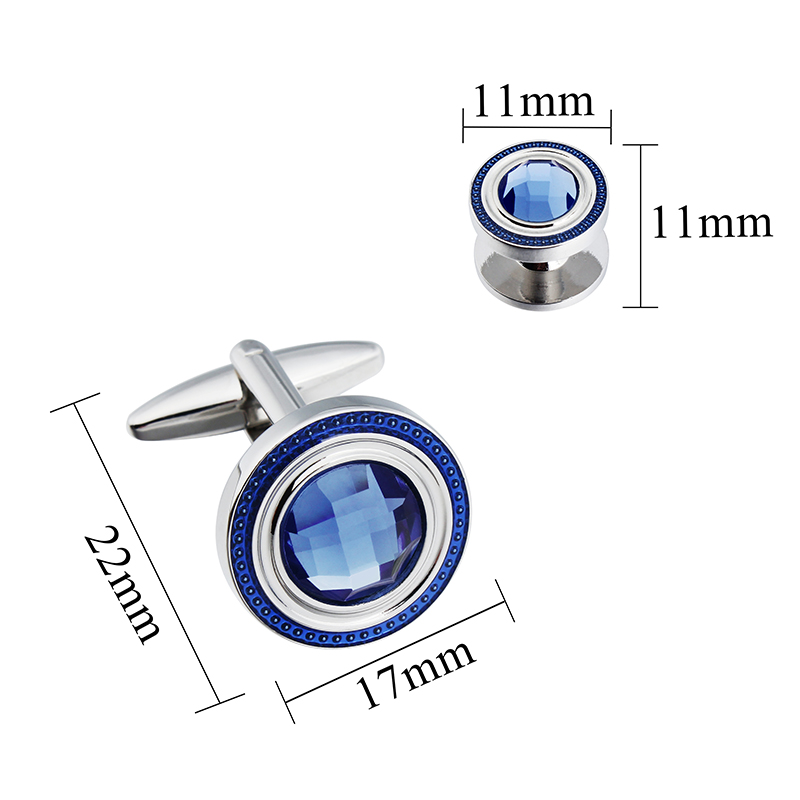 HAWSON クリスタル カフスとスタッド セット メンズ  - Cufflink Box Set のレビューと価格