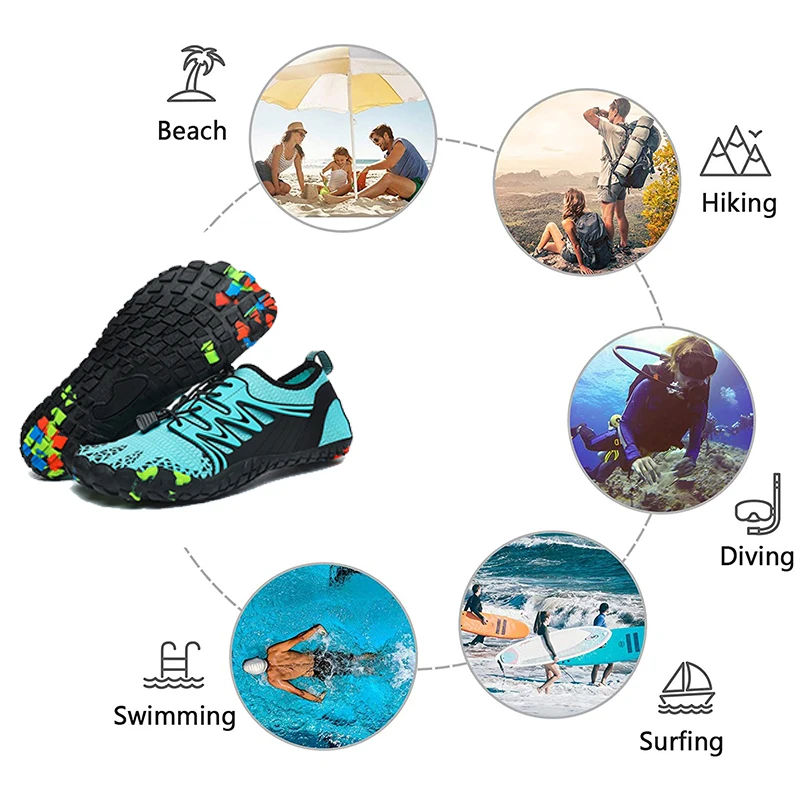 ユニセックスクイックドライウォーターシューズ、ウォーターシュ - Men Accessories For Beach のレビューと価格