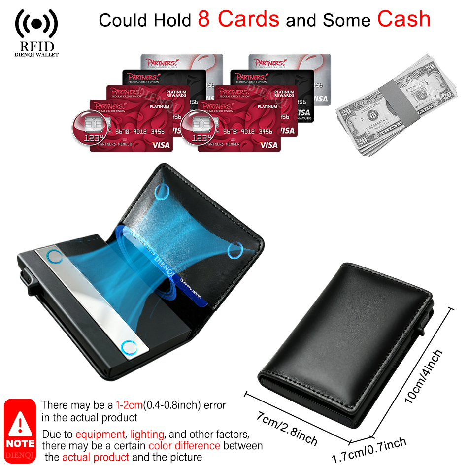 RFID対応クレジットカードホルダー、高級感のあるメンズ財布 - Card Case Minimalist のレビューと価格