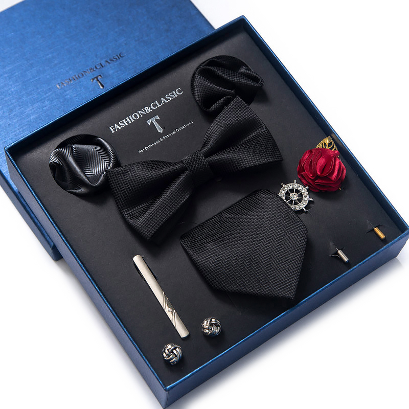 ホリデー プレゼント ネクタイ ハンカチ ポケット スクエア - Cufflink Box Set のレビューと価格