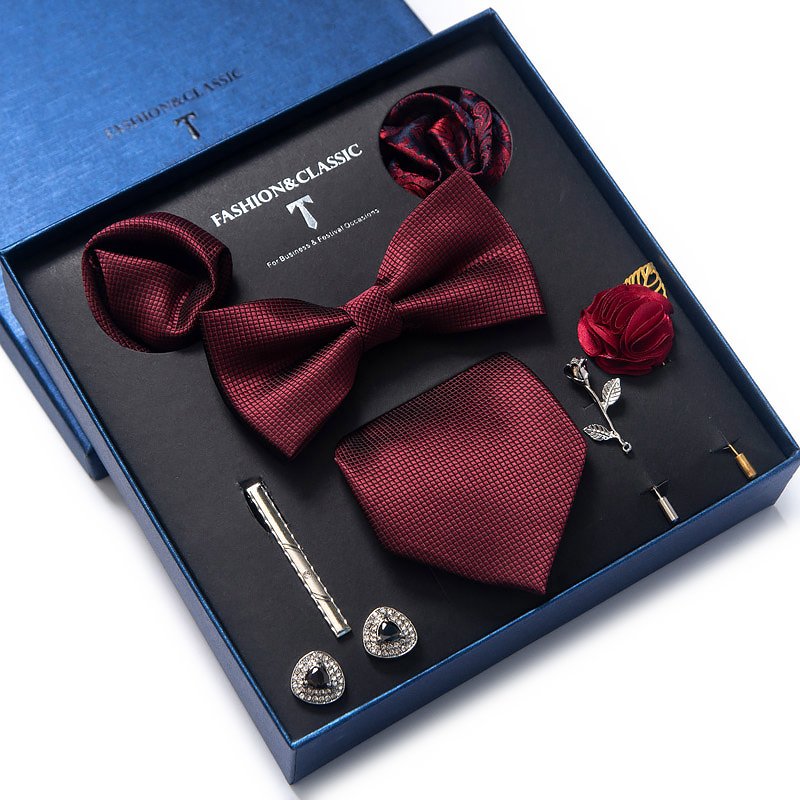 ホリデー プレゼント ネクタイ ハンカチ ポケット スクエア - Cufflink Box Set のレビューと価格