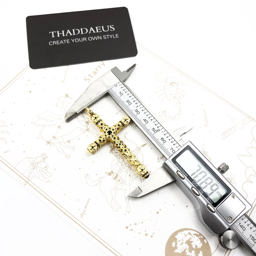 男性と女性のための大きなリッチな装飾が施されたクロスペンダン - Men'S Accessories Jewelry Brands のレビューと価格