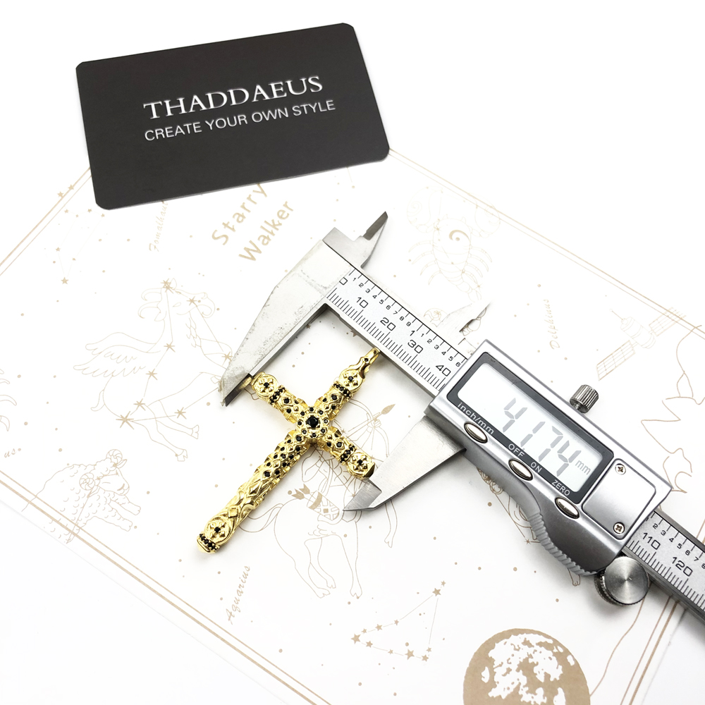 男性と女性のための大きなリッチな装飾が施されたクロスペンダン - Men'S Accessories Jewelry Brands のレビューと価格